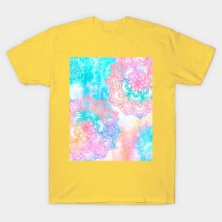 Dreamy Pastel Rainbow Mandalas T-Shirt